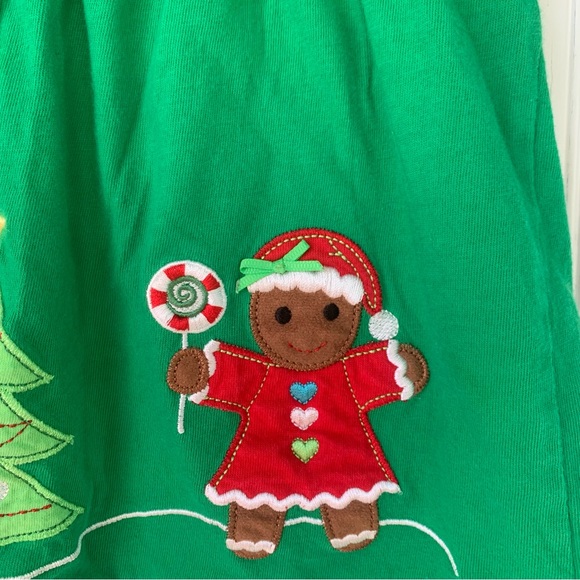 Sophie Rose (3T) Festive Green Holiday Dress with Red Accents - Picture 5 of 8